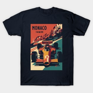 1970 Monaco Grand Prix Racing Travel Poster T-Shirt